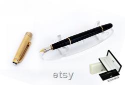 Montblanc Meisterstuck Solitaire163 Black Gold Fountain Ink Pen