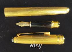 Montblanc Meisterstuck Solitaire Gold Filled Fountain Pen 14K Nib