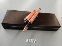 Montblanc Metal single roller pen Classic Color Golden with the box personalized gifts Used Pen