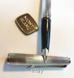 Montblanc No.126 Filler, 925 sterling silver, 18K spring, 1970, As new
