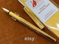 Montblanc Noblesse rolled gold finish unused 18 ct nib fountain pen