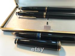 Montblanc Set of 3 with case, No. 22, No. 28, No.pix 26, very rare collector's item, 1955-60, As good as new