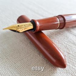 N2S Brown Ebonite Handmade Fountain Pen