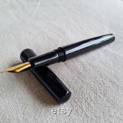 N6 Nikko Ebonite (Noble Black) Handmade Fountain Pen