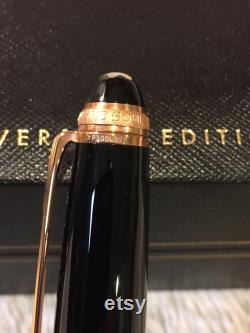 NEW Montblanc Meisterstück 146 75th Limited Anniversary Edition 0930 1924 Rose Gold with Diamond Fountain Pen UNUSED MINT