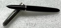 NOS 1948 Parker 51 Black and Lustraloy cap fountain pen