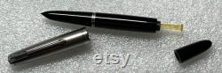 NOS 1948 Parker 51 Black and Lustraloy cap fountain pen