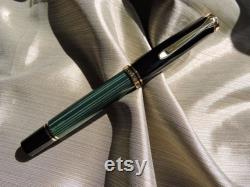 New In Box Pelikan M800 Black Green Striped Fountain pen