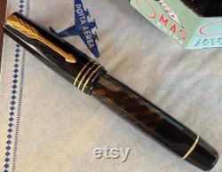 Omas Exra Lucens lady size fountain pen flexible nib -superb condition