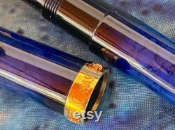Omas Ogiva blue Urushi Lacquer fountain pen
