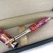 Orange Fountain Pen in Rhodium Handmade Gift for him Gift for her Special Gift