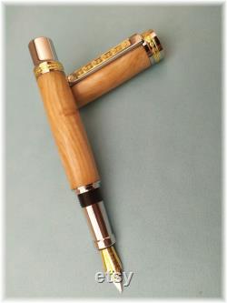 Original handmade ash wood fountain pen, gift for ever, anniversary gift, wooden fountain pen handmade, meaningfulgift, fountain pen wood.