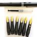 Osmiroid calligraphy set straight cut-cartridge, pen 6 nibs (gold plated)