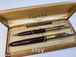 Parker 51 Aerometric Fountain Pen and Pencil Set (burgundy) 1948