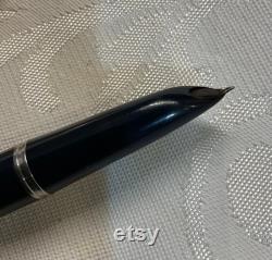 Parker 51 Fountain Pen Navy Blue with 12K Gold Filled Cap and Jewel Top Vintage Made in USA