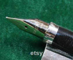 Parker 75 Cisele Sterling Silver Fountain Pen -14kt Fine Point Nib Early Flat Top Made in USA