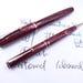 Parker Duette Sr. Mahogany and White Fountain Pen and Pencil Set restored