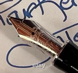 Parker Duofold International Blue Mosaic unused fountain pen M nib