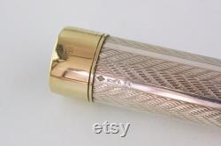 Parker Sonnet Fougere Fountain Pen Sterling Silver 18K Gold Plated Nib