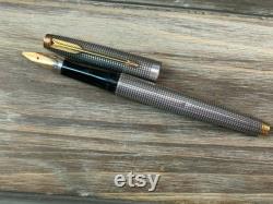 Parker Sterling Silver Fountain Pen With 14k Gold Nib