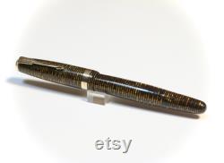 Parker Vacumatic Fountain Pen Golden Brown Striated Major (127mm) 14K Nib Fine USA