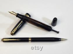 Parker Vacumatic Fountain Pen and Pencil Set (black) 1942