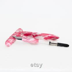Pastel Pink and White Fountain Pen