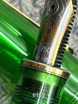 Pelikan M800 green demonstrator 1992 special edition fountain pen