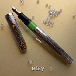 Pelikan Souverän 750 Jubilee Silver Fountain pen -Limited edition nib B -Mint condition