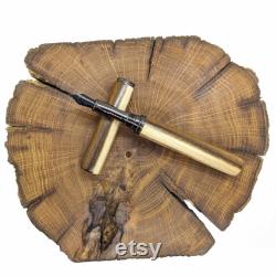 Personalized Laburnum wood fountain pen, custom fountain pen gift