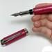 Pink custom fountain pen, Personalized engraved pen, Heavy handmade resin ink pen