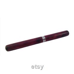 Purpleheart wooden fountain pen.