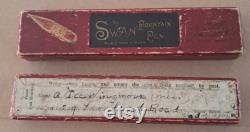 RARE Original SWAN Fountain Pen box for a type 3012 Mabie Todd and Bard
