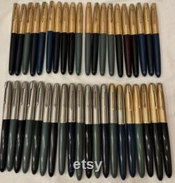 Rare 40 vintage parker fountain pen lot s