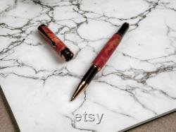 Red Maple Burl Rollerball Pen