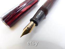 Red Waterman's Lady Patricia Ink-Vue fountain Pen restored