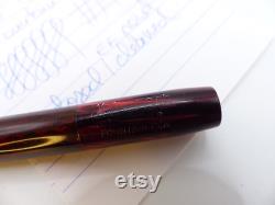 Red Waterman's Lady Patricia Ink-Vue fountain Pen restored
