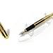 Refurbished Montblanc Meisterstuck Solitaire Gold and Black Fountain Pen With Sleeve 35979