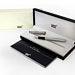 Refurbished Montblanc Meisterstuck Solitaire Platinum-Plated Facet Fountain Ink Pen 38248
