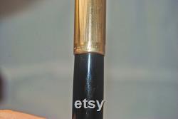 Restored 1946 Parker 51 Blue Diamond ink fountain pen with Gold cap