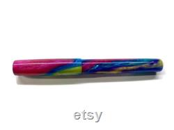 Retro Rainbow Custom Handmade Bespoke Fountain Pen, Acadia Model
