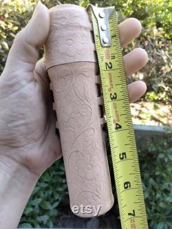 SALE PRICE Medieval Leather Pen Case