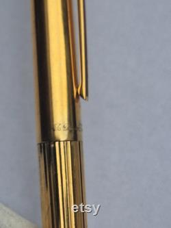 ST Dupont stylo en argent 925and plaque or( vermeil)serie D8BF40 Plume en or 750