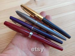 Set Of 4 Fountain Pens, Gift Personalized, Gold Plated, Vintage Fountain Pen, Fountain Pen, Antique Pen, Old Germany Fountain Pen