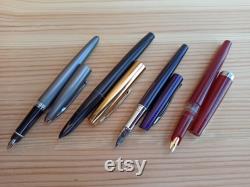 Set Of 4 Fountain Pens, Gift Personalized, Gold Plated, Vintage Fountain Pen, Fountain Pen, Antique Pen, Old Germany Fountain Pen