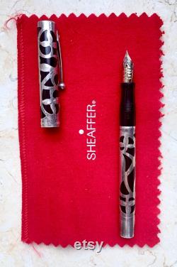 Sheaffer Nostalgia Sterling Silver Overlay Fountain Pen Set