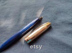 Sheaffer PFM V blue fountain pen made in usa