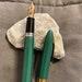 Sheaffer Snorkel Green and Chrome Vintage Fountain Pen 14k Nib 5, made in USA.