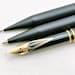 Sheaffer Targa Lady Slim Line Matte Black 14k Solid Gold Nib Set Of 3 Fountain Pen Ballpoint Pen New never inked mint