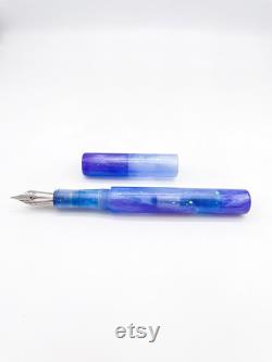 Shimmery Skies Fountain Pen Kitless Fountain Pen Bespoke Fountain Pen Handmade Fountain Pen JoWo 6 Nib Fountain Pen Gift